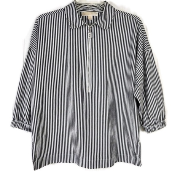 MICHAEL Michael Kors Tops - Michael Kors striped collared top